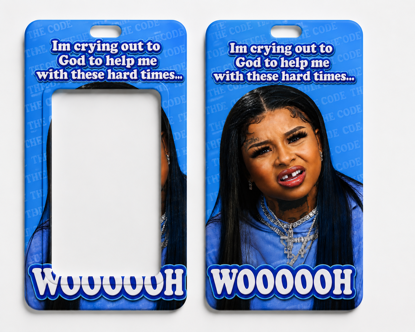 The Main Character badge holders
